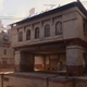 a dusty building in the bazaar map in halo infinite